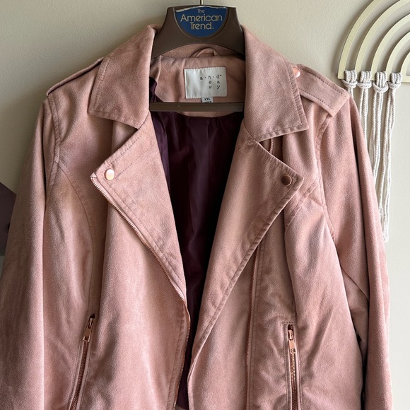 A New Day Blush Faux Leather Jacket for Women - Picture 3 of 9